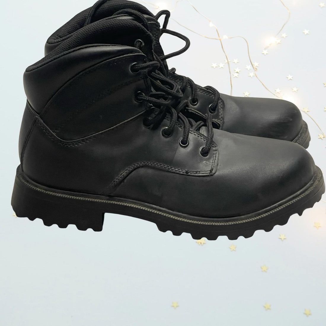 Brahma Black Men's Leather Boots size 9.5 - NWOT