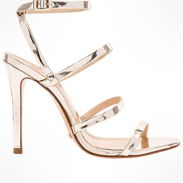 Shutz Ilara Platina Elegant Strappy Heels in size 10