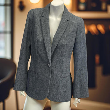 Calvin Klein Women's Gray Blazer size 10
