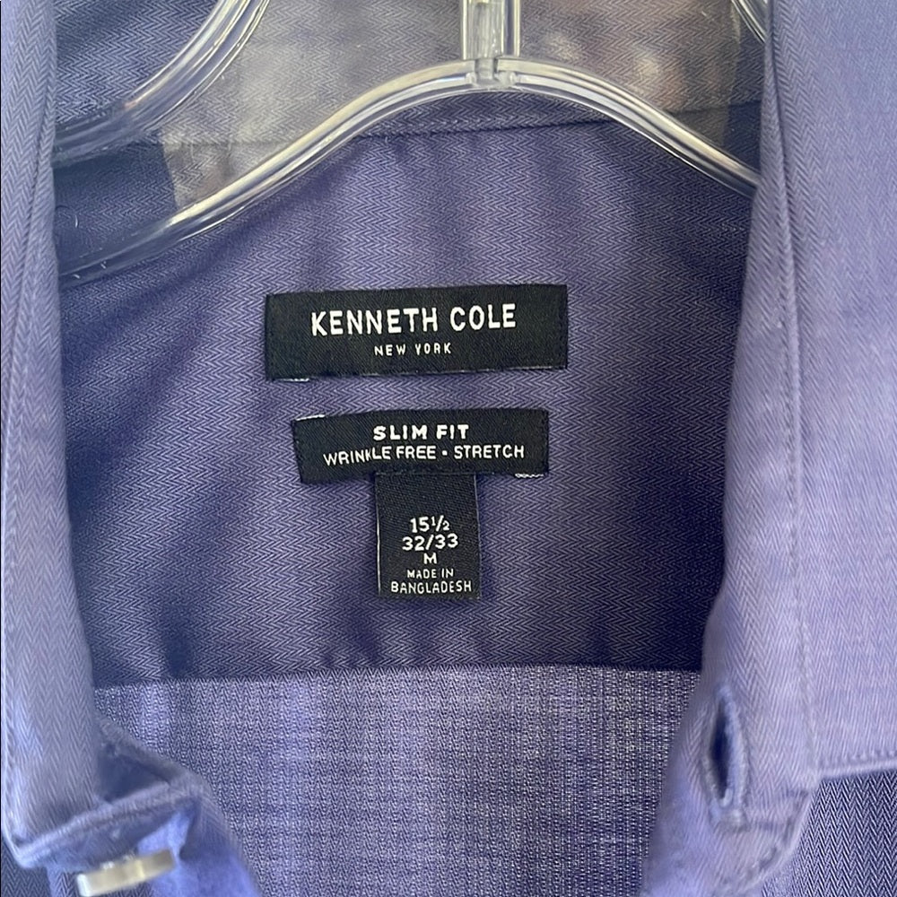 Kenneth Cole Men's Purple Dress Shirt