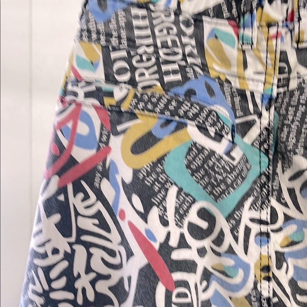 Colorful Graphic Print Joggers V.i.p. size 7/28