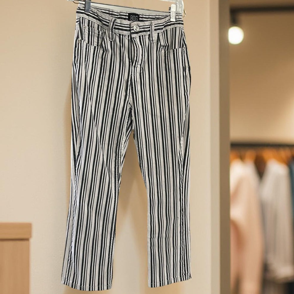 BDG Black and White Striped Pants size 26