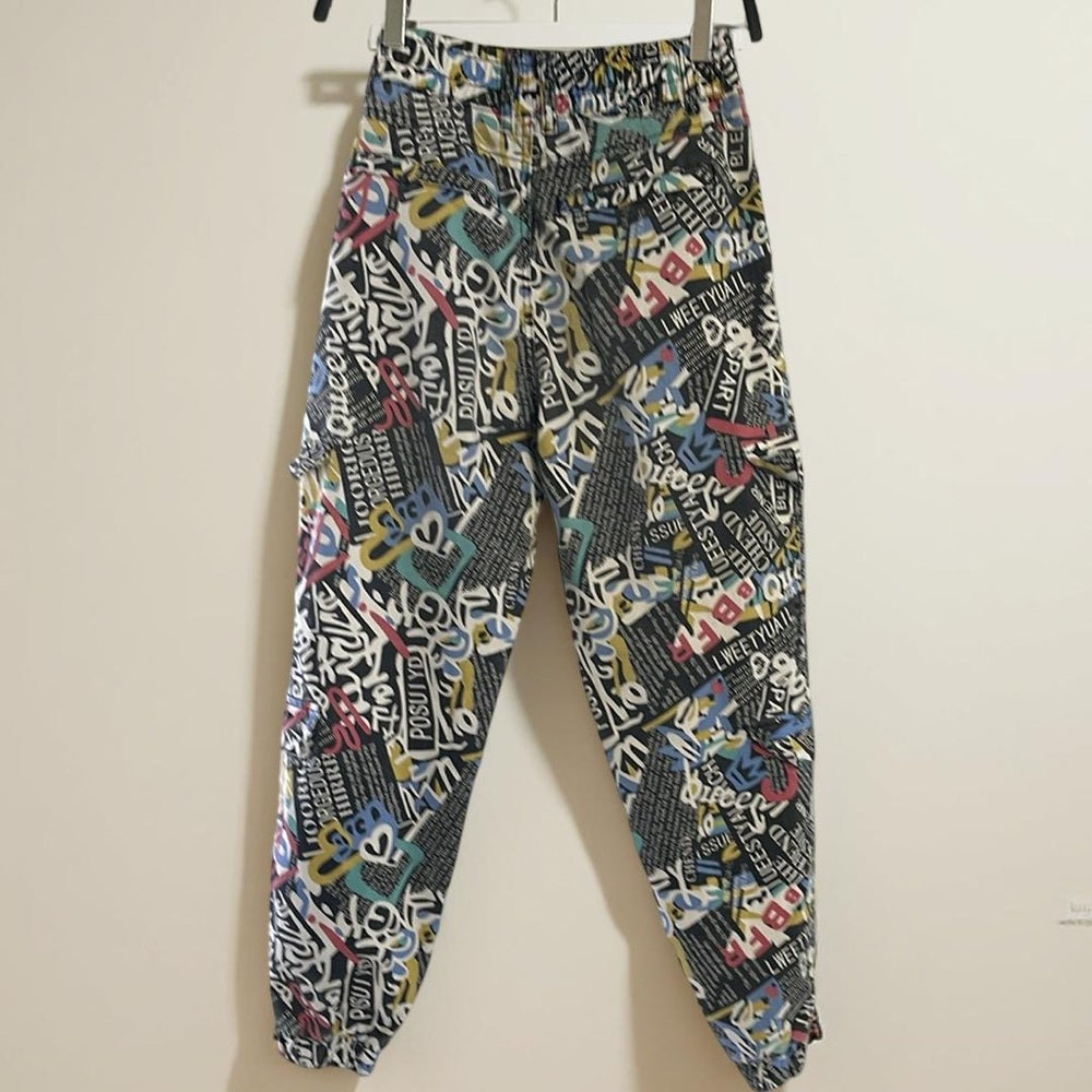 Colorful Graphic Print Joggers V.i.p. size 7/28