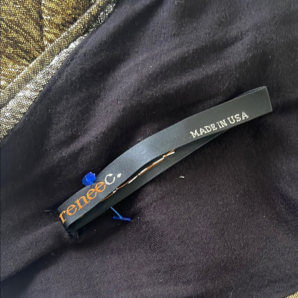 Elegant renee c Metallic Dress size Small