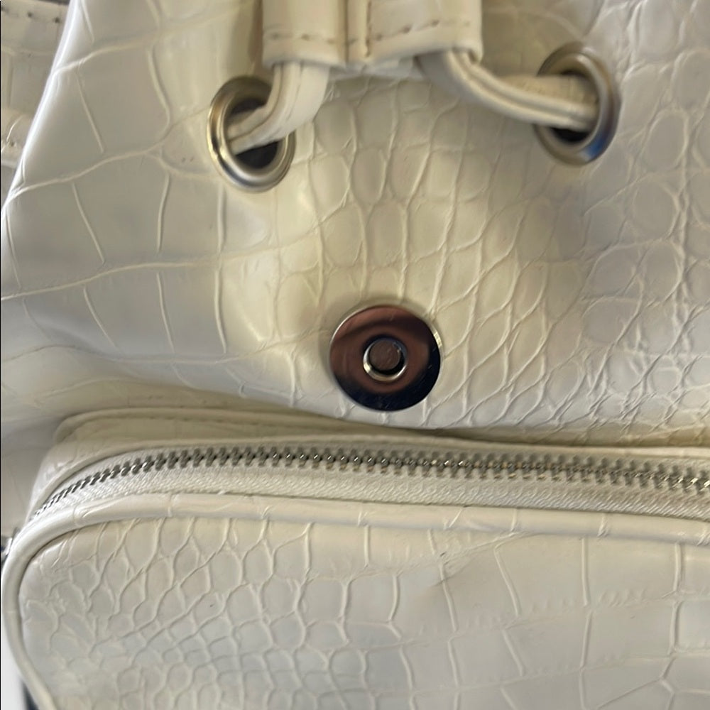 Tiny Elegant White Backpack No Brand!