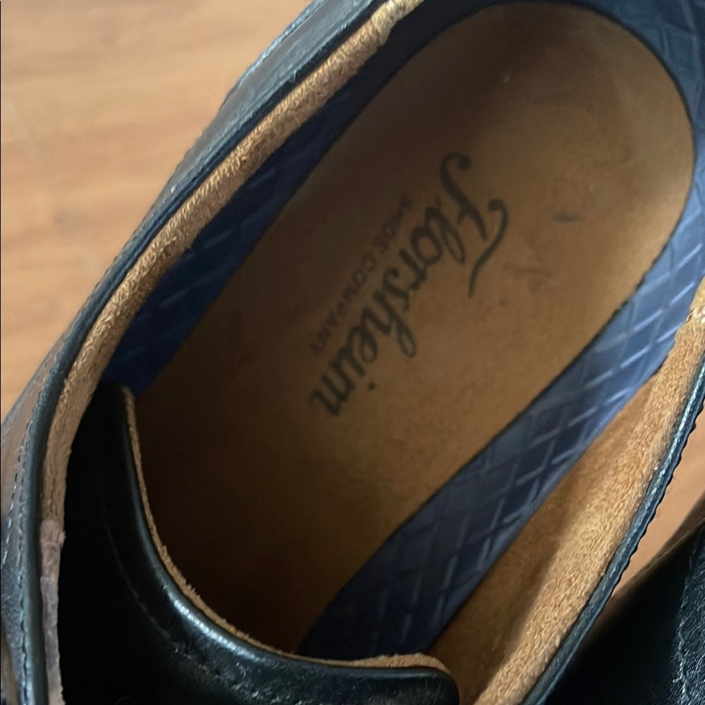 Florsheim Men's Black Leather Cap Toe Dress Shoes size 10m