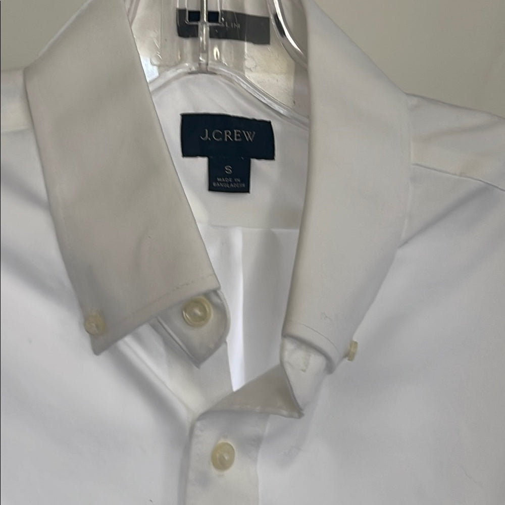 J Crew Men's White Dress Shirt