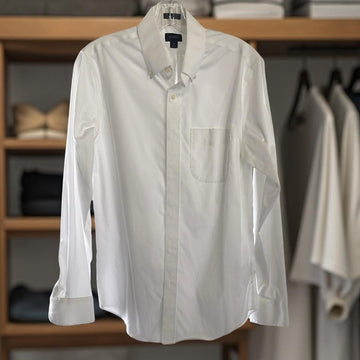 J Crew Men's White Dress Shirt
