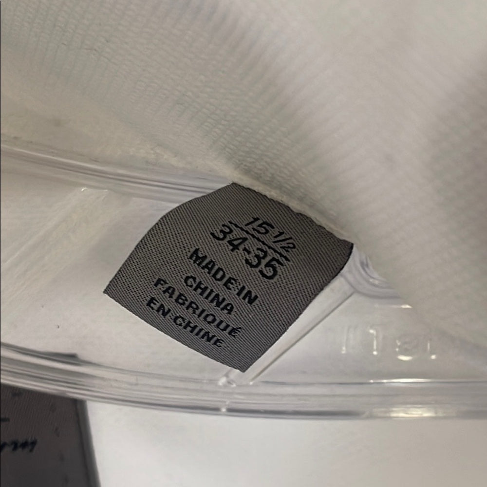 John W Nord. Regular fit 100% Cotton Men's White Dress Shirt size 34/35 15 1/2