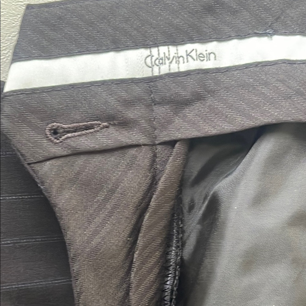 Calvin Klein Men's Black Suit 44L 36/36 custom tailored by Michael Ryanman