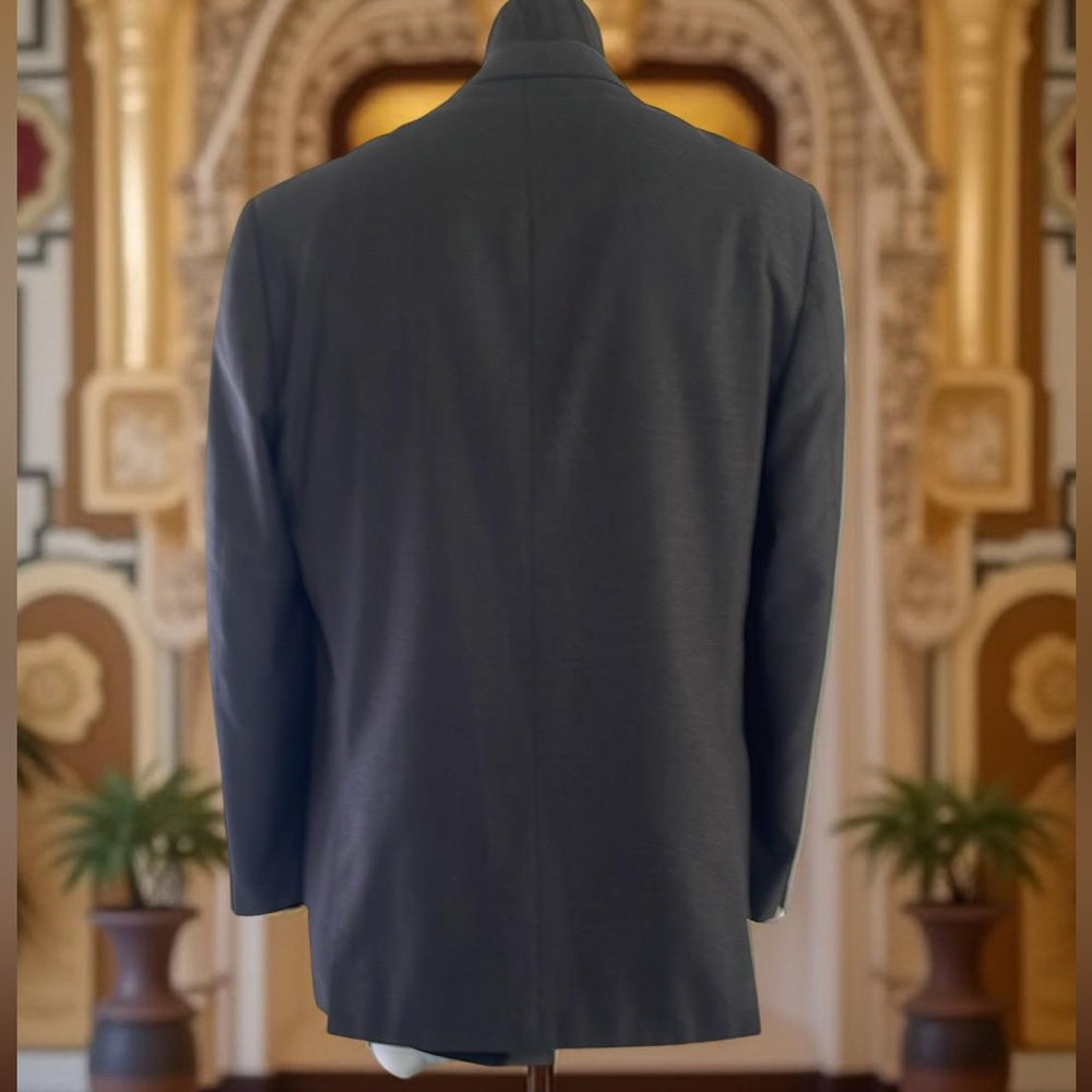 Giorgio Fiorelli Black Suit - Super 150 Italian Made Dark Charcoal 44L 36/32