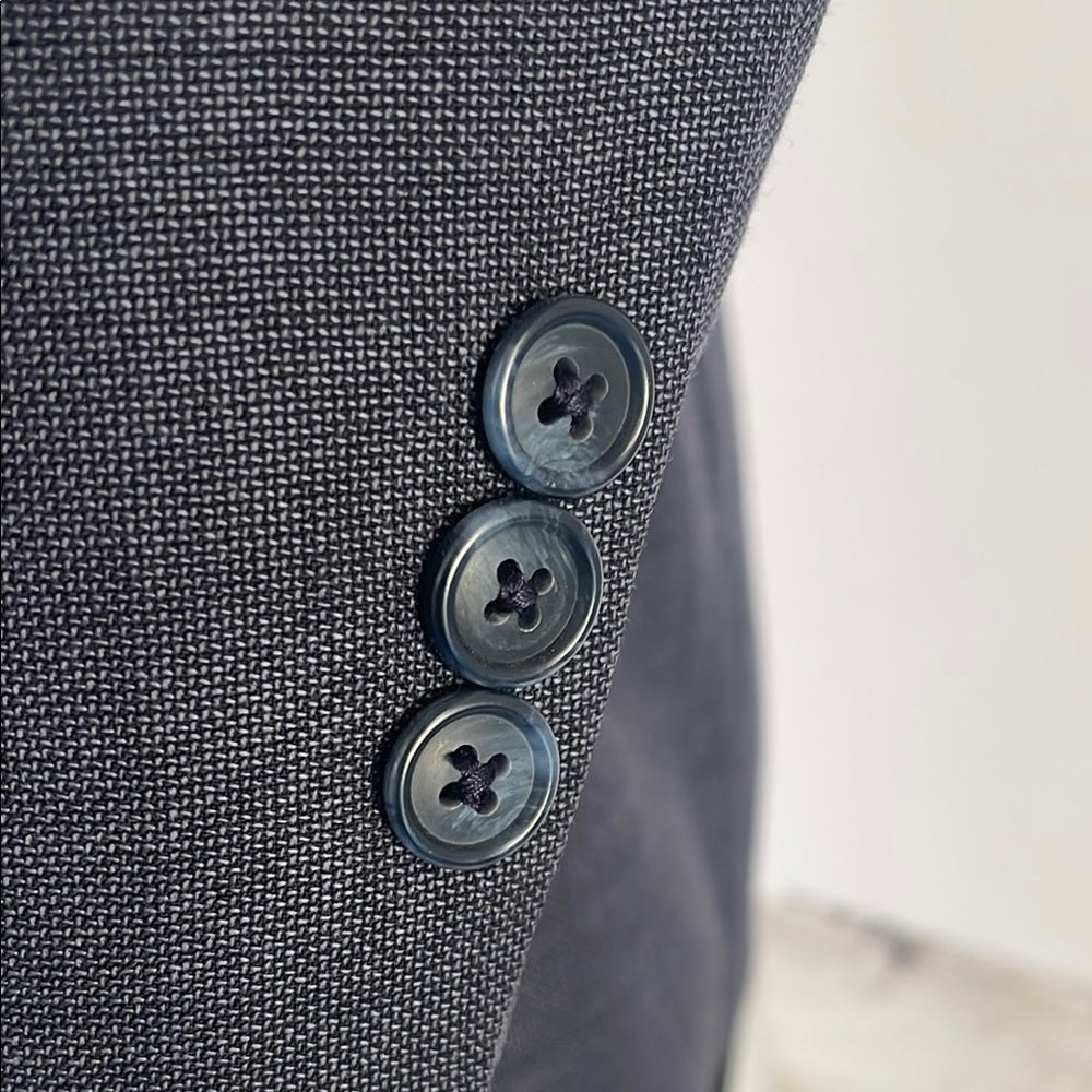 Rare Gian Paulo Super 100 Classic Luxury Men's Navy Suit size 40R 34/33