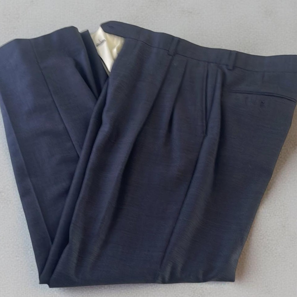 Rare Gian Paulo Super 100 Classic Luxury Men's Navy Suit size 40R 34/33