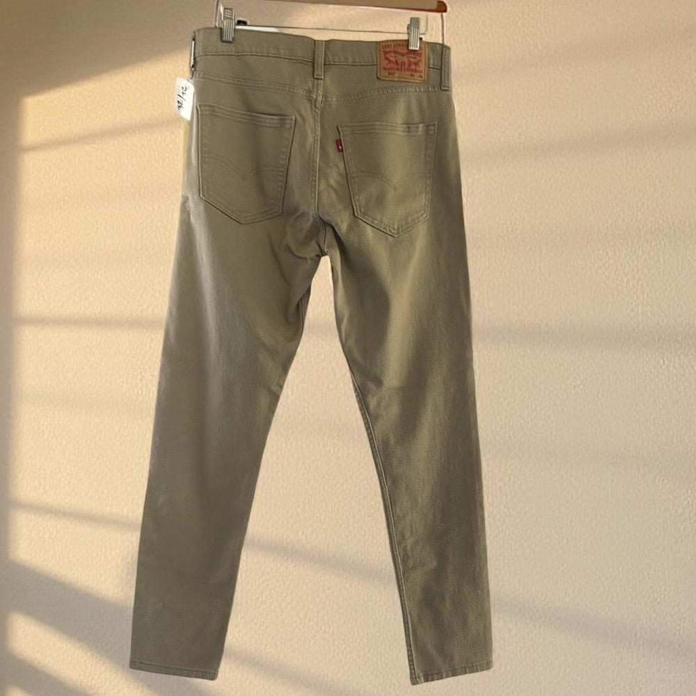 Levi's 512 Khaki Slim Fit Jeans size 32/32