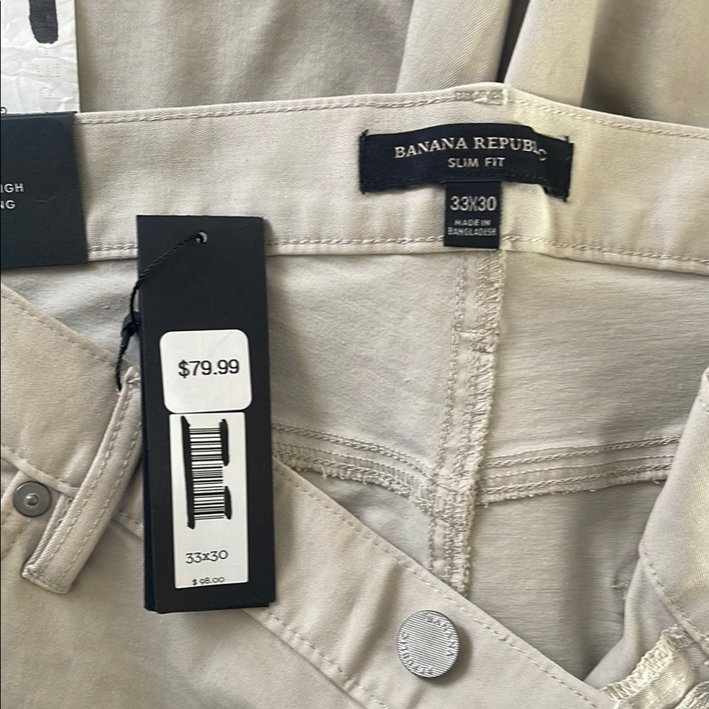 Banana Republic Men's Tan Pants NWT - Size 33x30