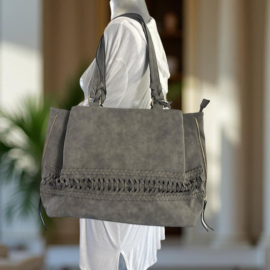 Unbranded Elegant Gray Tote Bag