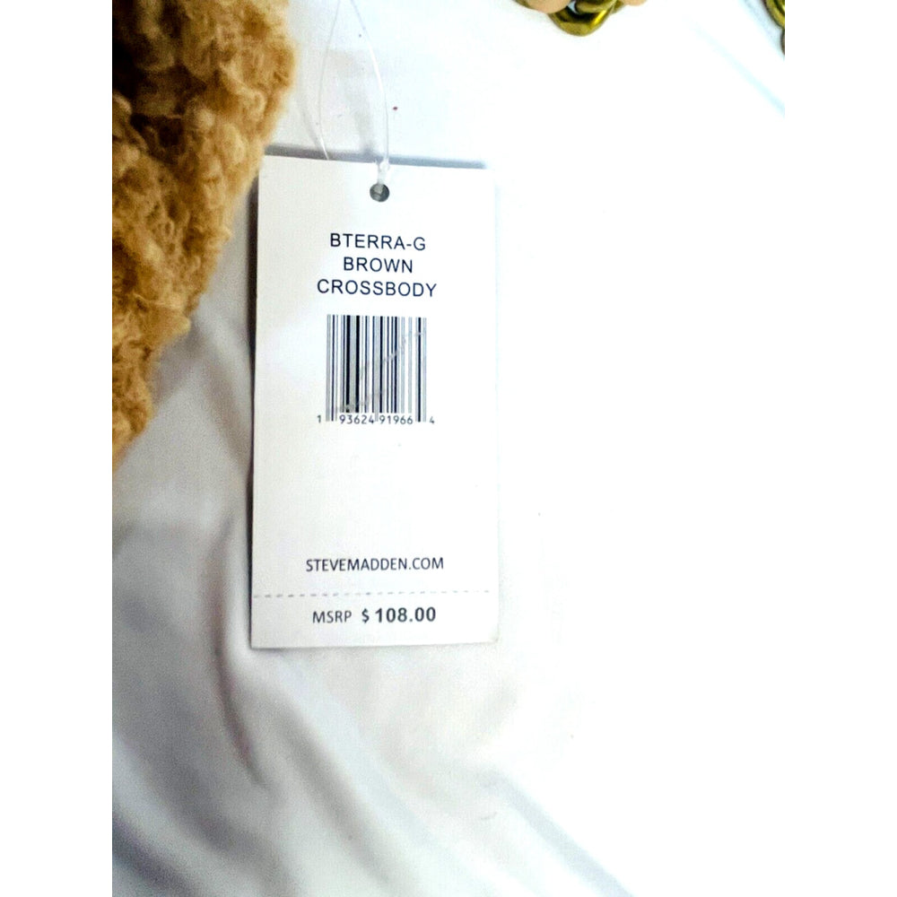 $108 - Steve Madden BTerra-G Sherpa Crossbody Bag, Tan Light Brown