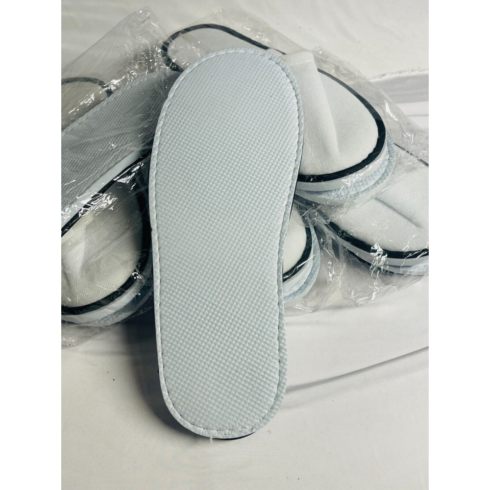 5 Pairs Disposable Slippers Non Slip Closed Toe For Spa, Bathroom, Hotel AirBnb