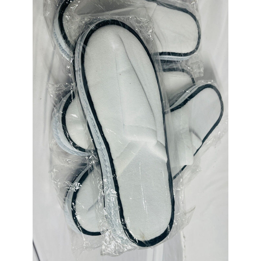 5 Pairs Disposable Slippers Non Slip Closed Toe For Spa, Bathroom, Hotel AirBnb