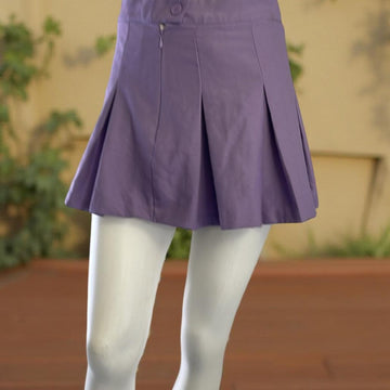 H&M Purple Pleated Mini Skirt size 4