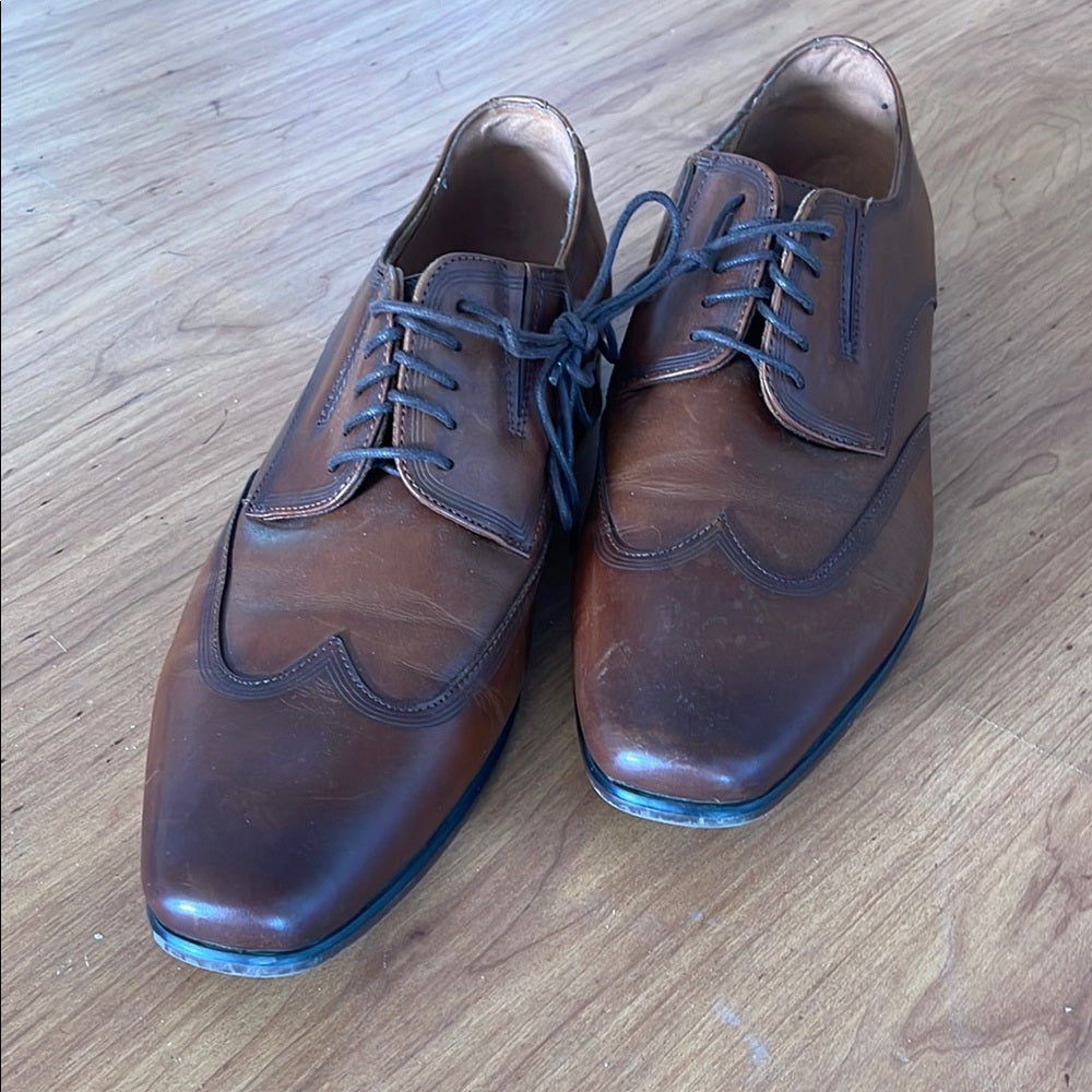 Florsheim Men's Brown Leather Dress Shoes size 10 - Gently worn!