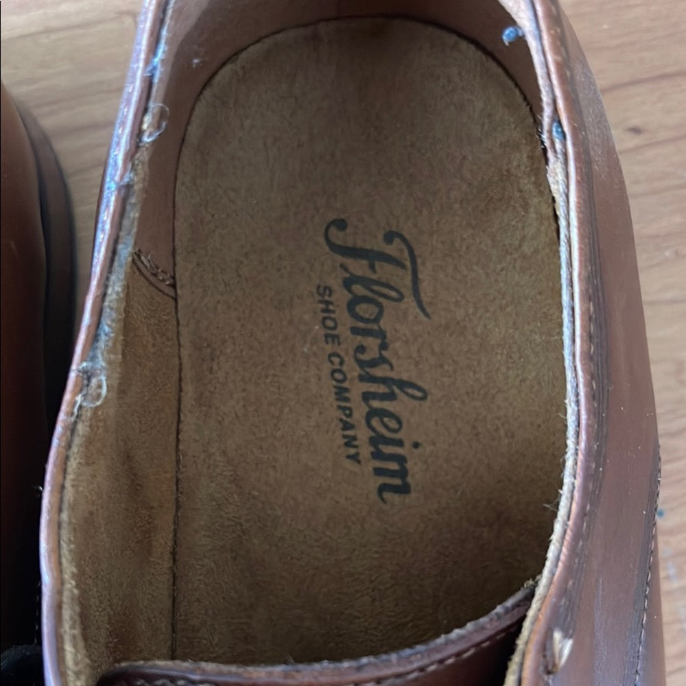 Florsheim Men's Brown Leather Dress Shoes size 10 - Gently worn!