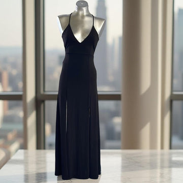 Elegant Black Halter Dress size 2 or 4