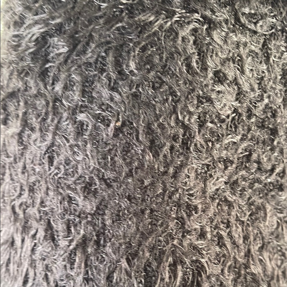 Jade - Black Fuzzy Mini Skirt