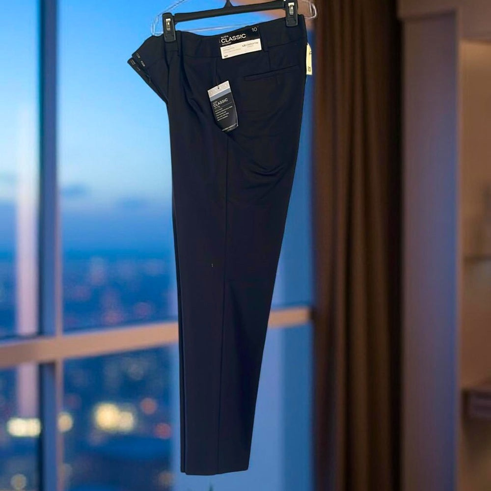 Liz Claiborne Audra Classic Black Dress Pants size 10 NWT