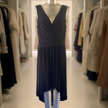 Suzy Chin for Magy Boutique Elegant Black Sleeveless Dress size 16